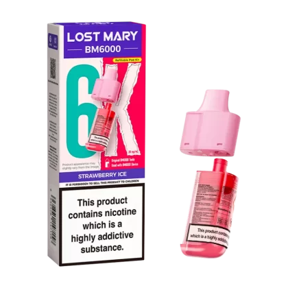 Strawberry Ice Lost Mary BM6000 Refill Pack - 0mg