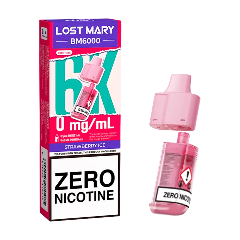 Strawberry Ice Lost Mary BM6000 Refill Pack - 0mg - Image 3