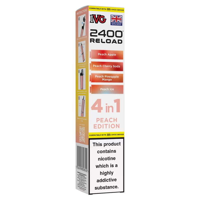 Peach Edition IVG 2400 Refill Pods - 20mg