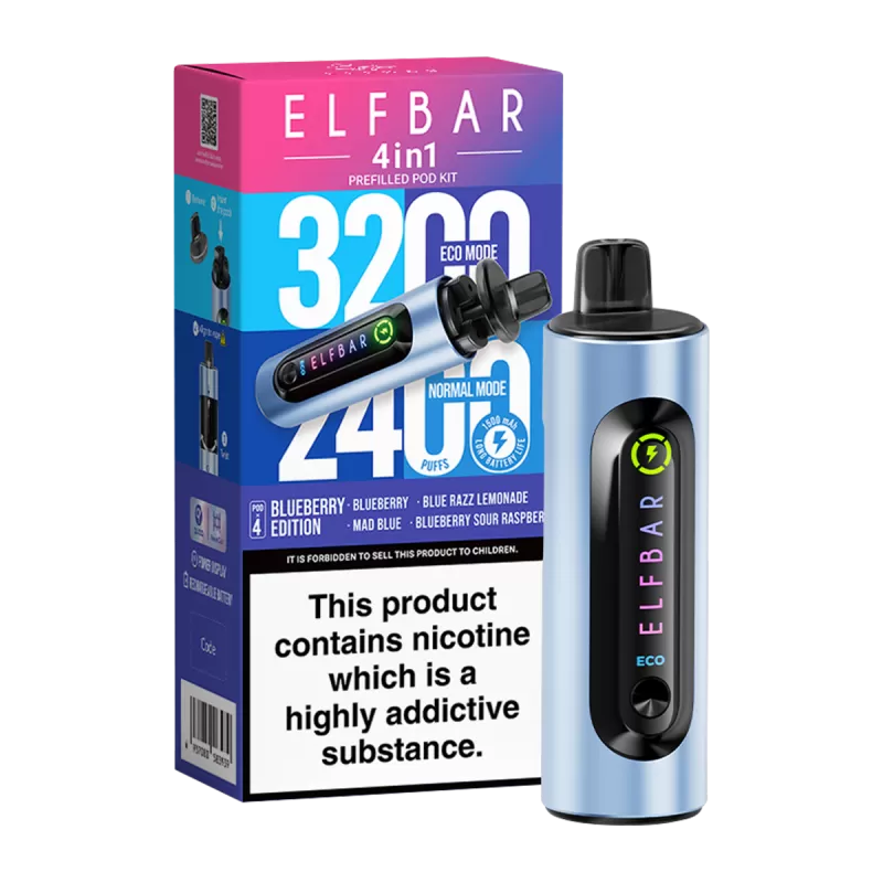 Elfbar 4in1 Vape Kit - Blueberry Edition - Image 3