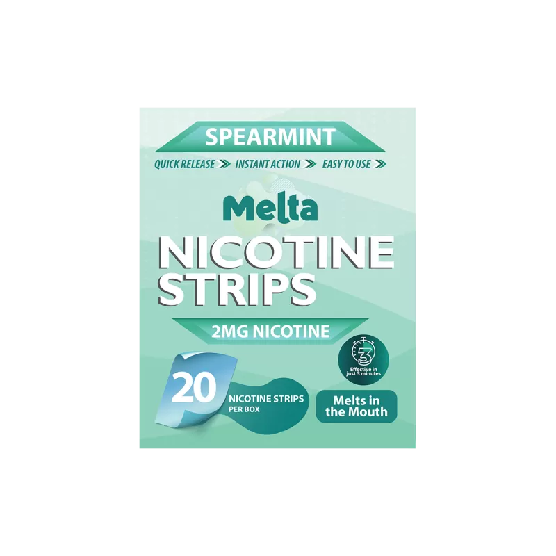 Spearmint Melta Nicotine Strips - 2MG