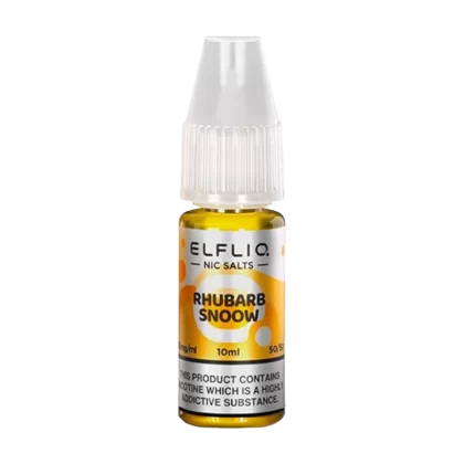 Rhubarb Snoow Elfliq Nic Salt by Elfbar - 10ml - 10mg (Discontinued)