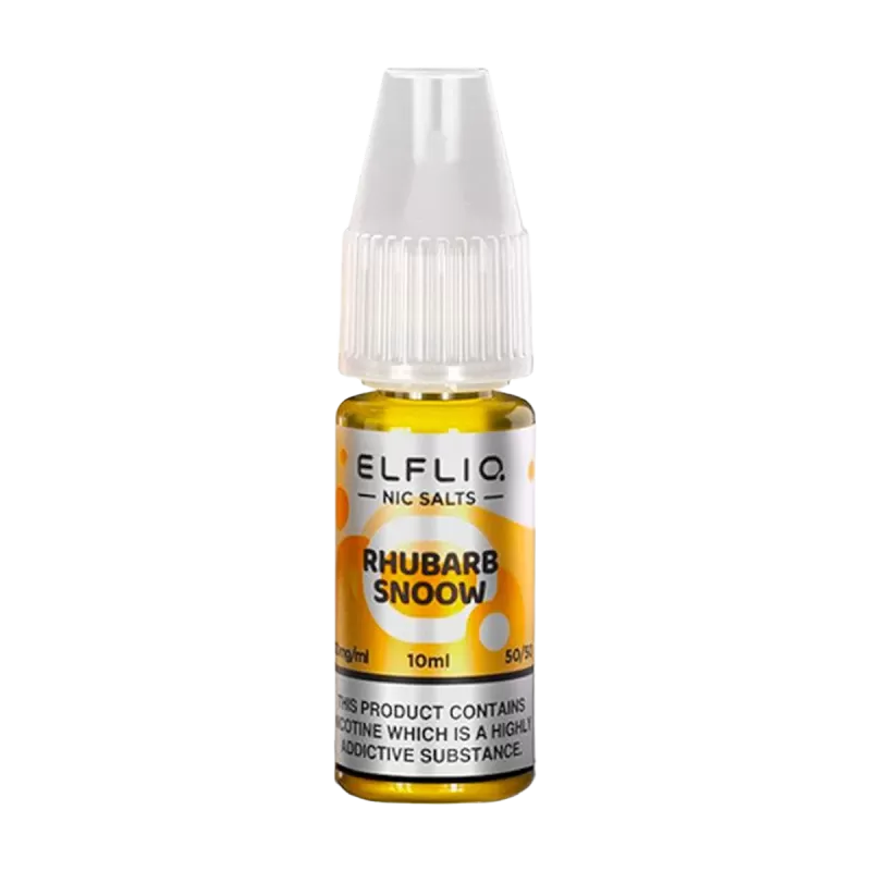 Rhubarb Snoow Elfliq Nic Salt by Elfbar - 10ml - 10mg (Discontinued)