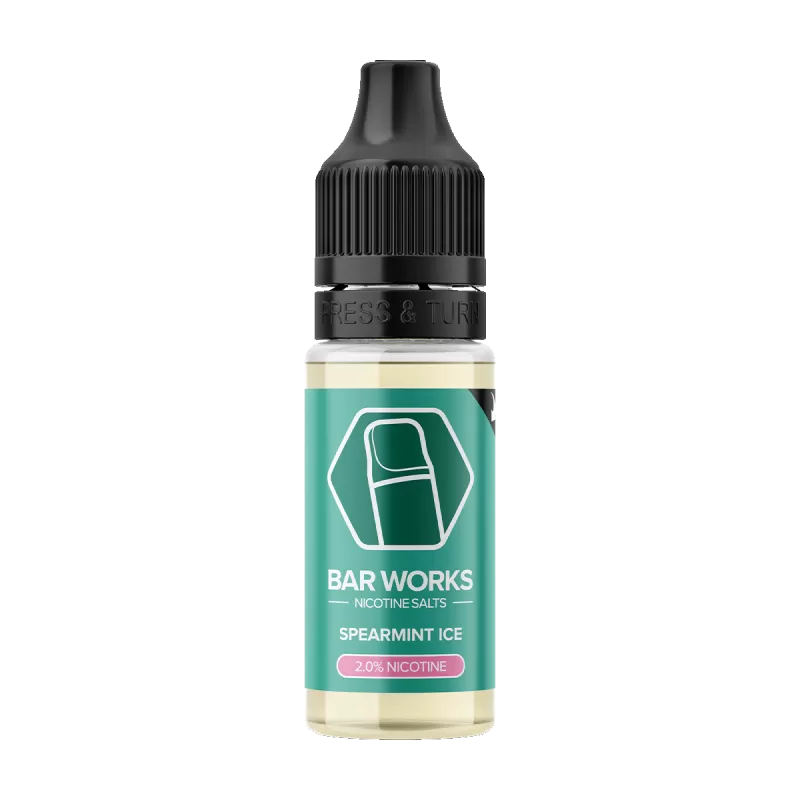 Spearmint Ice Nic Salt by Bar Works - 10ml - 20mg - Image 3