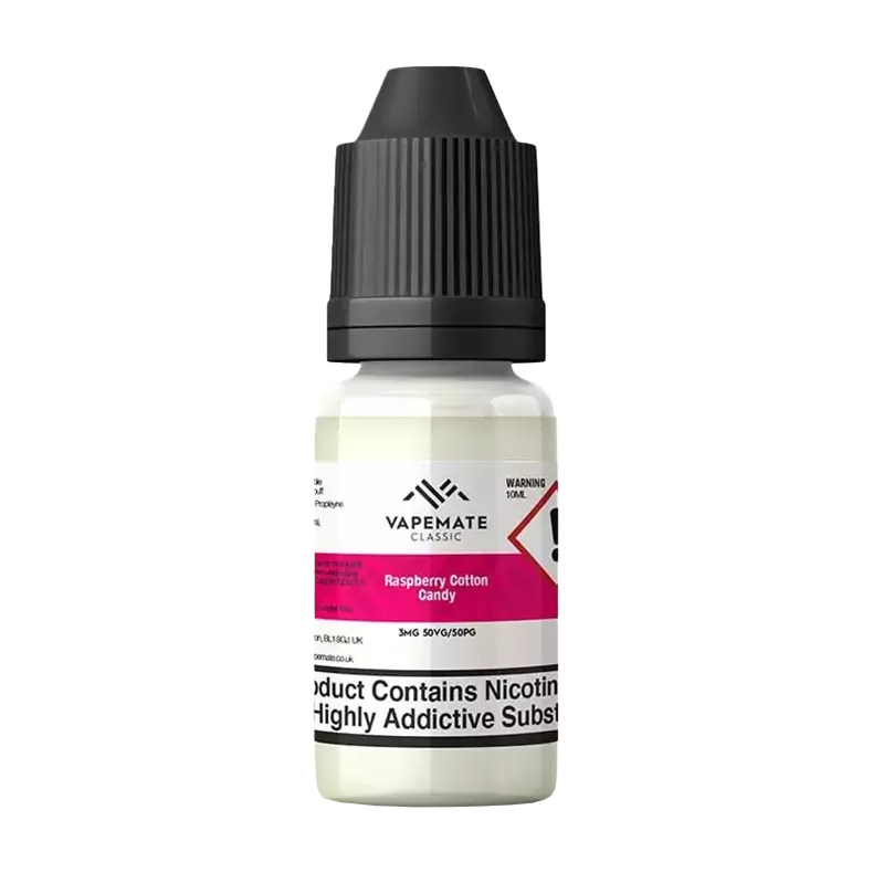 Vapemate Classic Raspberry Cotton Candy 10ml - 3mg