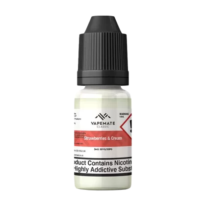 Vapemate Classic Strawberries & Cream 10ml - 6mg