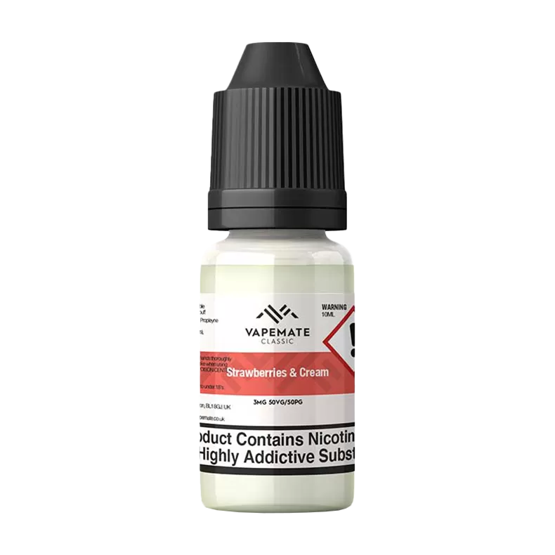 Vapemate Classic Strawberries & Cream 10ml - 6mg