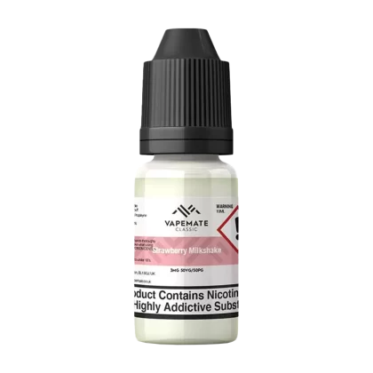 Vapemate Classic Strawberry Milkshake 10ml - 12mg