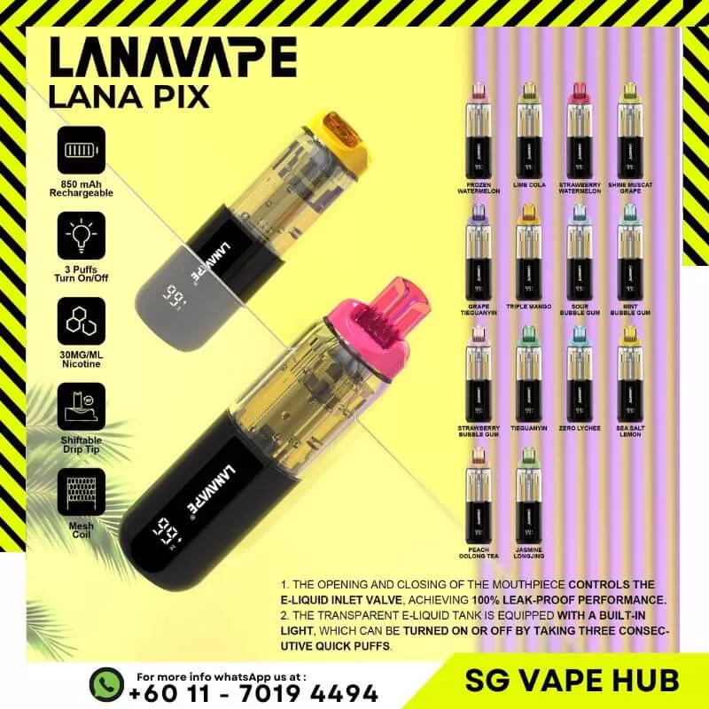 LANA PIX 20,000 Puffs - Mint Bubblegum - Image 2