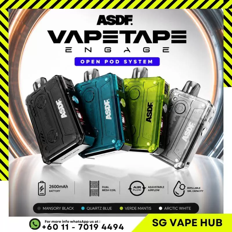 VAPETAPE ENGAGE - Vapetape Engage Starter Kit (Battery + 0.4Ω & 0.6Ω Cartridge) / (Saltnic) Honeydew - Image 2
