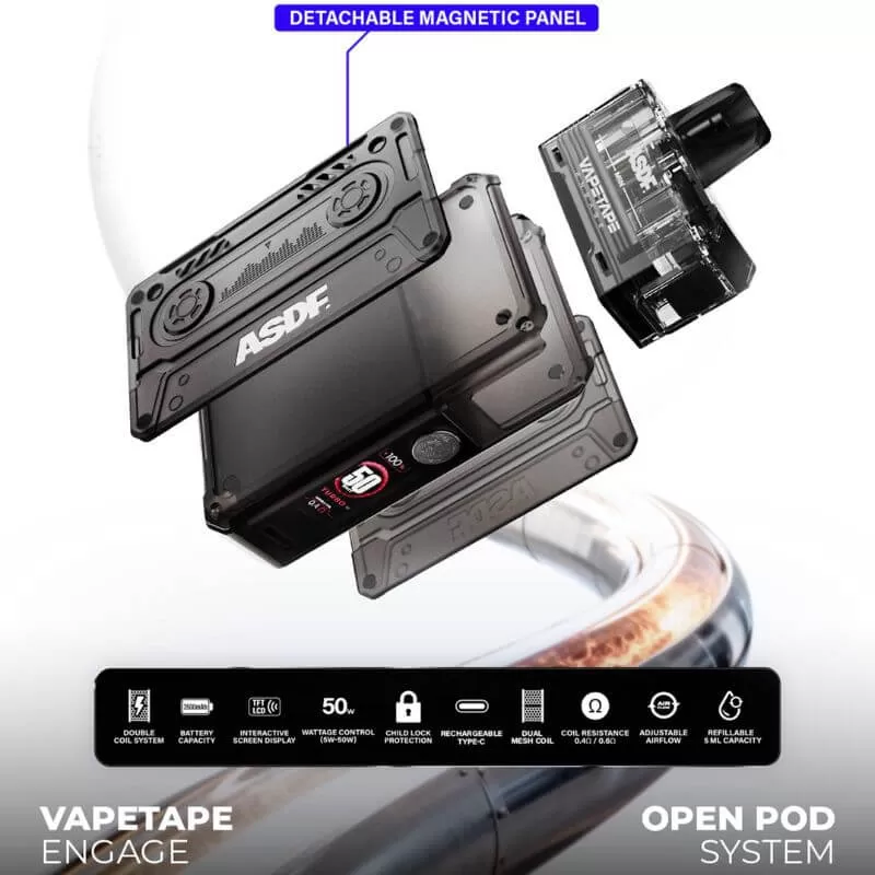 VAPETAPE ENGAGE - Cartridge Only / (Saltnic) Honeydew - Image 3