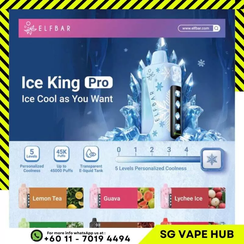 ELFBAR ICE KING 45,000 Puffs - Lemon Tea - Image 2