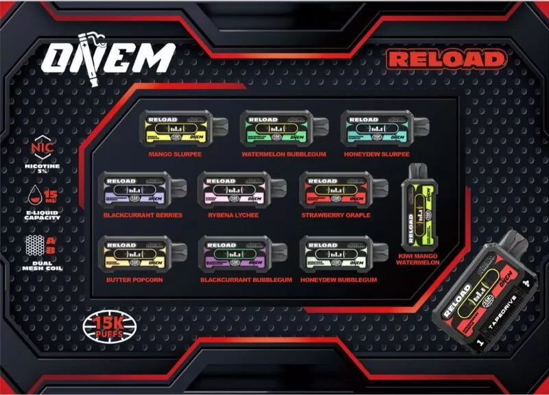 ONEM RELOAD Cartridge - Compatible with Vapetape Offgrid Battery - Honeydew Melon - Image 3