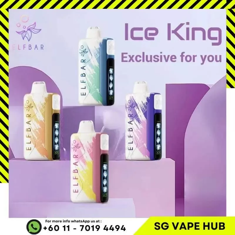 ELFBAR ICE KING 30,000 Puffs - Strawberry Kiwi - Image 2