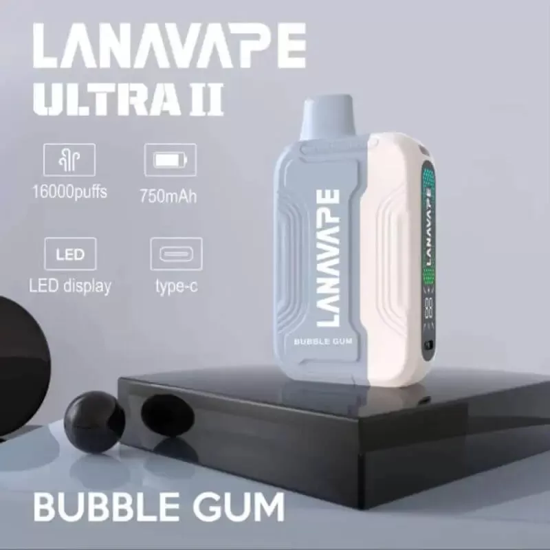LANA ULTRA II 16,000 Puffs - Starter Kit (Battery + Cartridge) / Strawberry Watermelon - Image 3