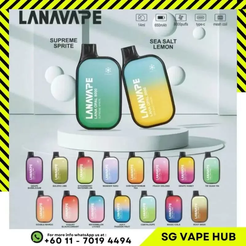 LANA OPAL 8000 Puffs - Peach Oolong - Image 2
