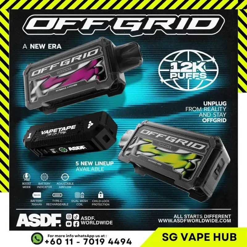 VAPETAPE OFFGRID 12000 Puffs - Cartridge / Strawberry Blackcurrant - Image 2