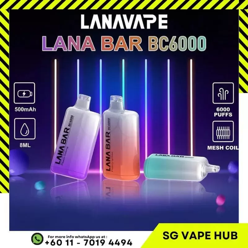 LANABAR BC 6000 Puffs - Fizzy 100 Plus - Image 2