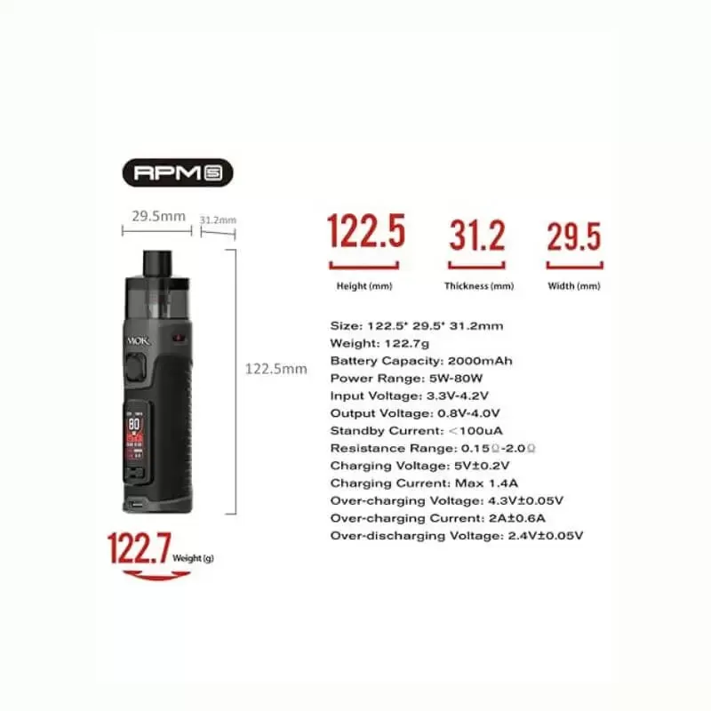 SMOK RPM 5 - Matte Gun Metal - Image 3