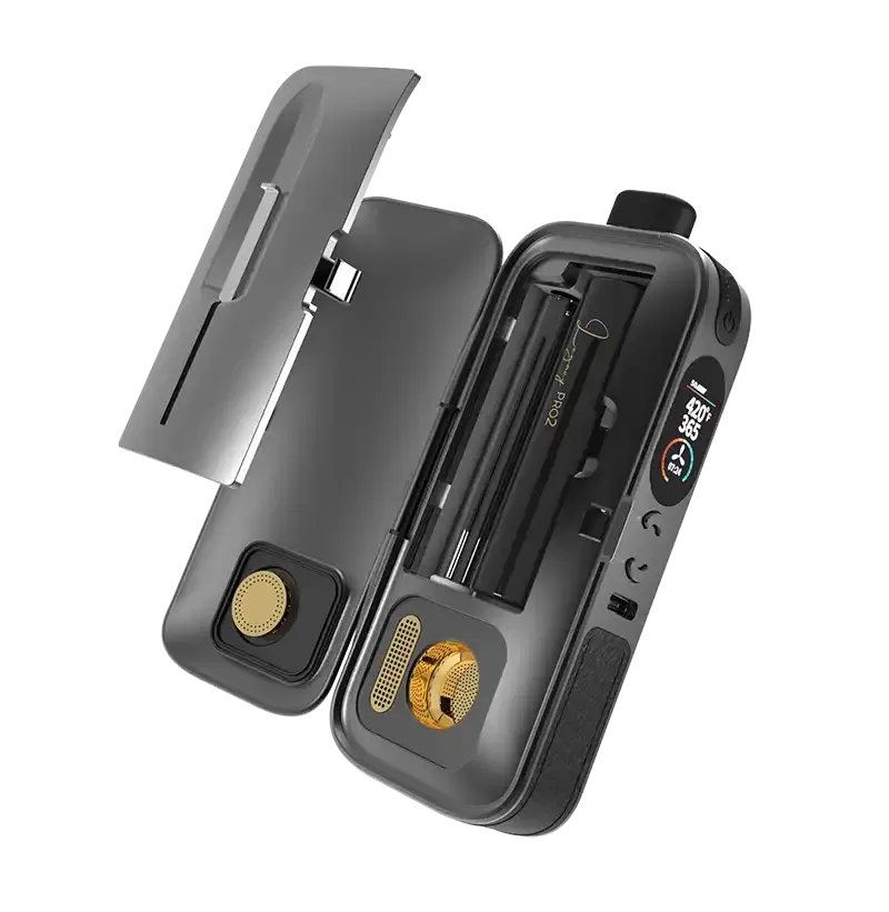 LEGACY PRO 2 | Herb & Wax Dual Use Vaporizer - Hybrid Heating, Replaceable Battery, Compact Design - Image 2