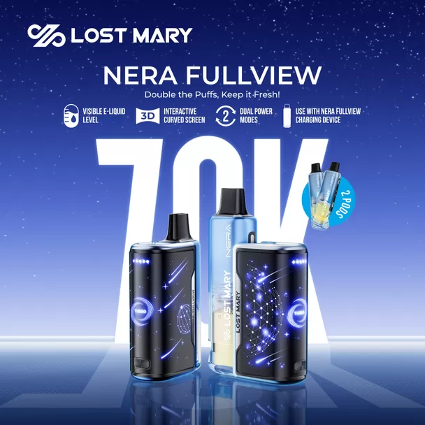 Lost Mary Nera Fullview 70K POD - Juicy Peach Ice