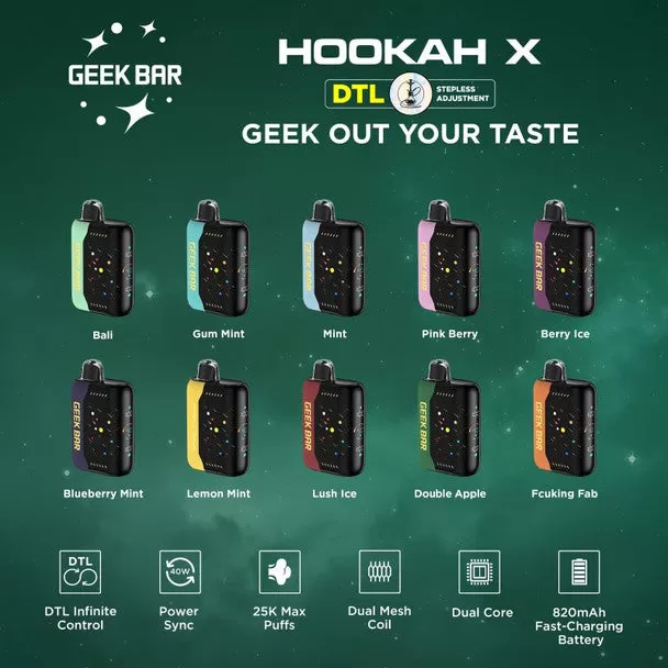 Geek Bar Hookah X 25K - Fcuking Fab