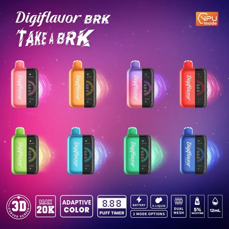 Digiflavor BRK Pod 20K - Blue Razz Ice - Image 3