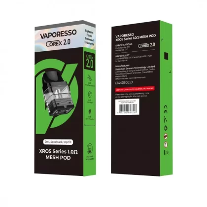 Vaporesso XROS Corex 2.0 Mesh Pods 4pk - 0.4ohm (3ml) COREX 2.0