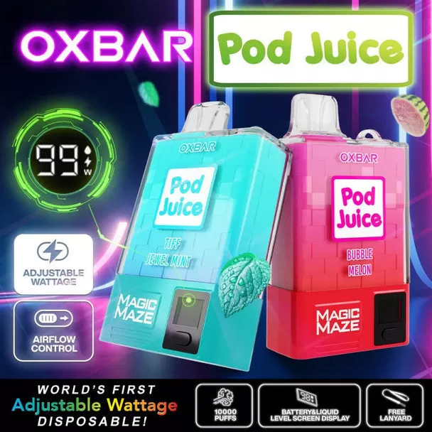 Pod Juice x OXBAR Magic Maze Pro 10K - Tiff Jewel Mint
