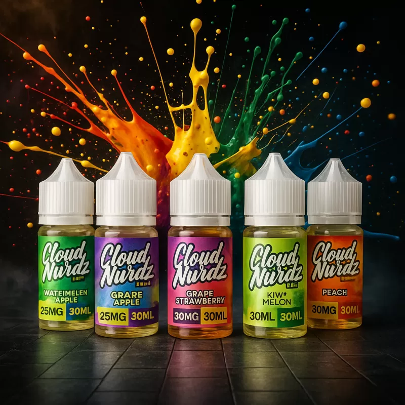 Cloud Nurdz TFN Salt Premium E-Liquid 30ml - ICED Cherry Berry / 25mg
