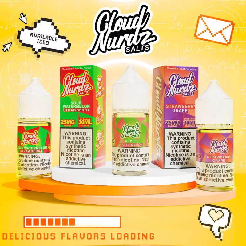 Cloud Nurdz TFN Salt Premium E-Liquid 30ml - ICED Cherry Berry / 25mg - Image 3