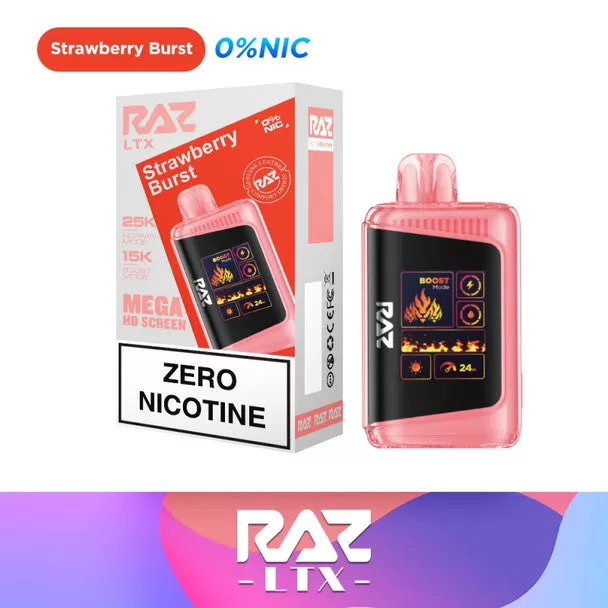 RAZ LTX 25K 0% Nicotine Free - Strawberry Burst - Image 2