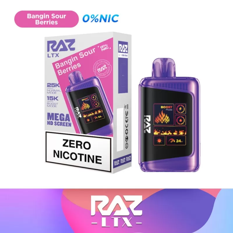 RAZ LTX 25K 0% Nicotine Free - Strawberry Burst - Image 3