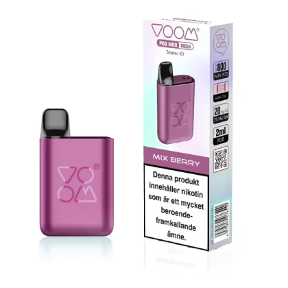 Voom Pod Mod Starter Kit – Mix Berry Ink. – Startpaket - VOOM / Mesh / Yes / 20mg / 800