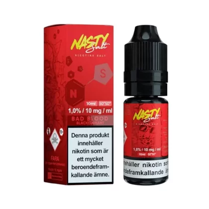 Nasty Salt – Bad Blood 10ml 10mg – Nikotinsalt - Nasty / Yes / 10mg / 50/50 / 10ml