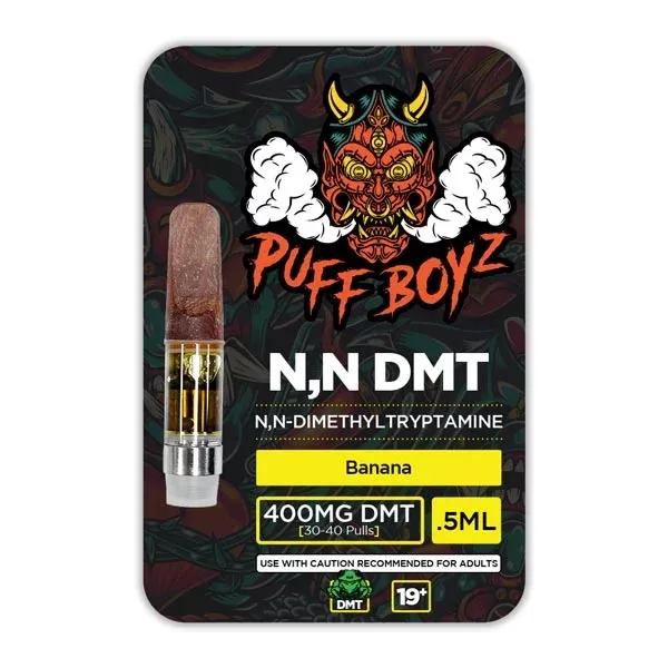Puff Boyz NN-DMT Cartridge – 0.5mL | 400mg | Banana Flavor