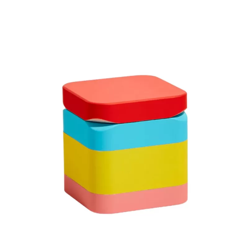 Colorblock Grinder – 4-Piece Rubberized Metal Herb Grinder (2.25″)
