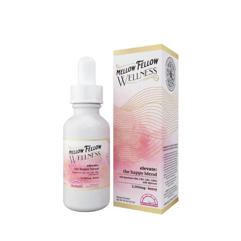 Mellow Fellow Wellness Tincture – Happy Blend 2000mg - Image 2