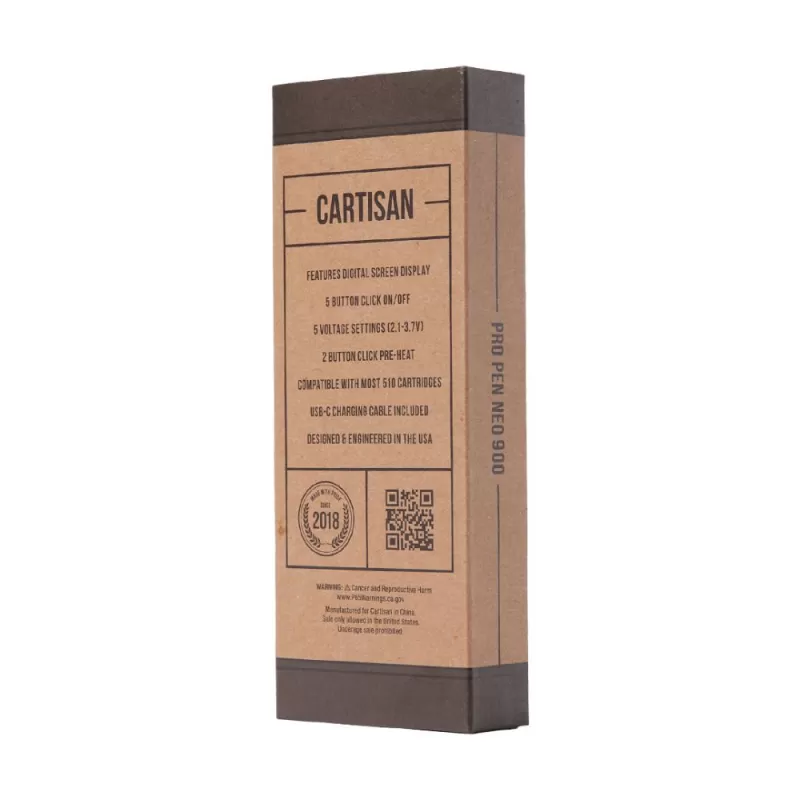 Cartisan Pro Pen Neo 900 – 510 Thread Vape Cart Battery - Image 3