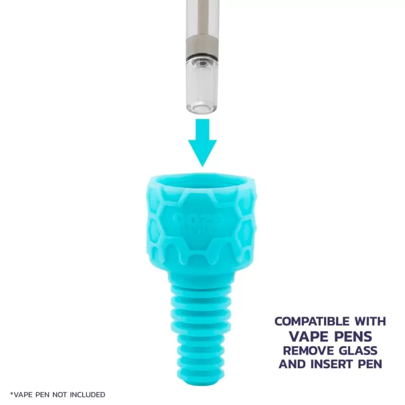 Ooze Echo Silicone Water Pipe – 4-in-1 Hybrid Bong, Dab Rig & Nectar Collector - Image 3