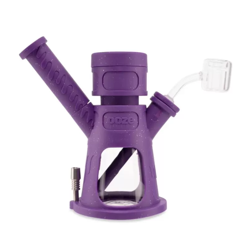 Ooze Hyborg 4-in-1 Hybrid Rig – Silicone Glass Bong, Dab Rig, Nectar Collector & Pen Adapter - Image 2