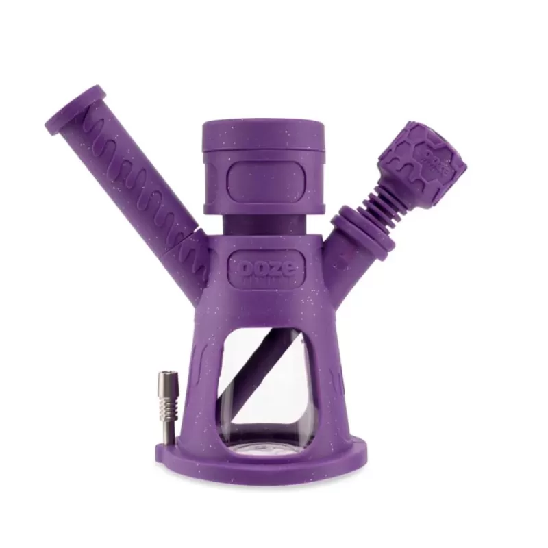 Ooze Hyborg 4-in-1 Hybrid Rig – Silicone Glass Bong, Dab Rig, Nectar Collector & Pen Adapter - Image 3
