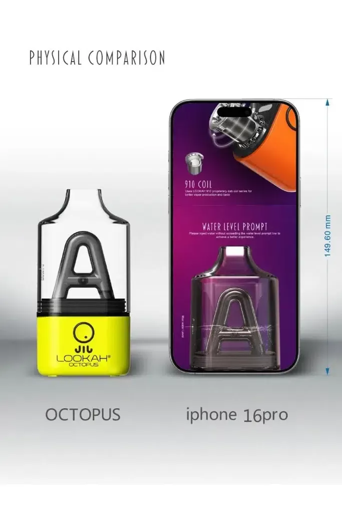 Lookah Octopus Mini Portable E-Rig – Compact Dab Vaporizer with Temp Control - Image 3