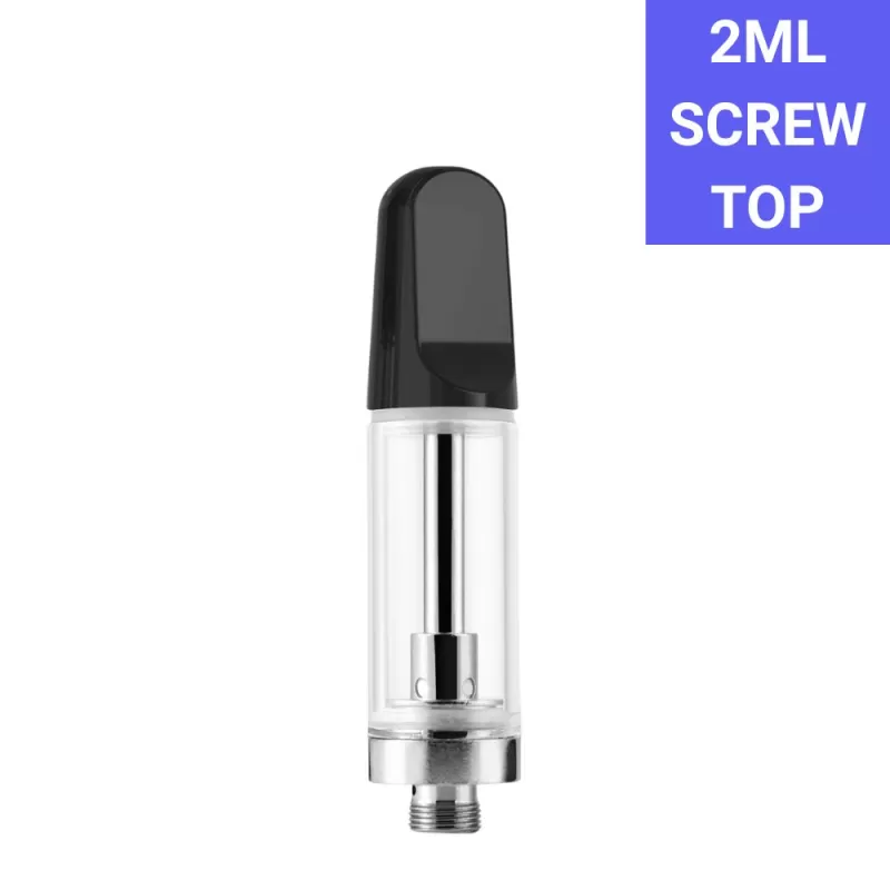 Reusable Empty 510 Vape Cart 2G Ceramic – Black Tip