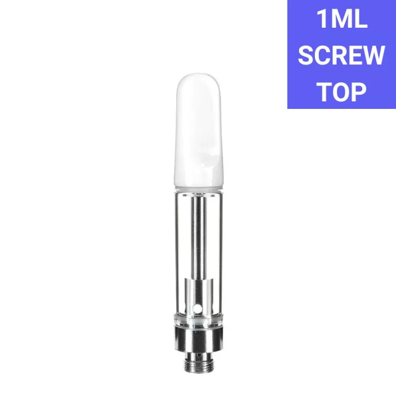 Reusable Empty 510 Vape Cart 1G Ceramic – White Tip