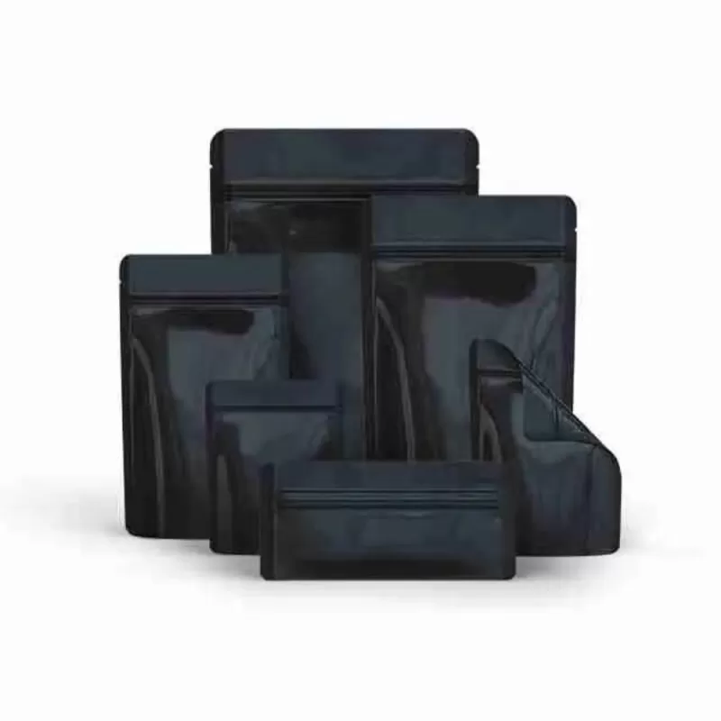 Smell Proof Mylar Bags – Solid Black
