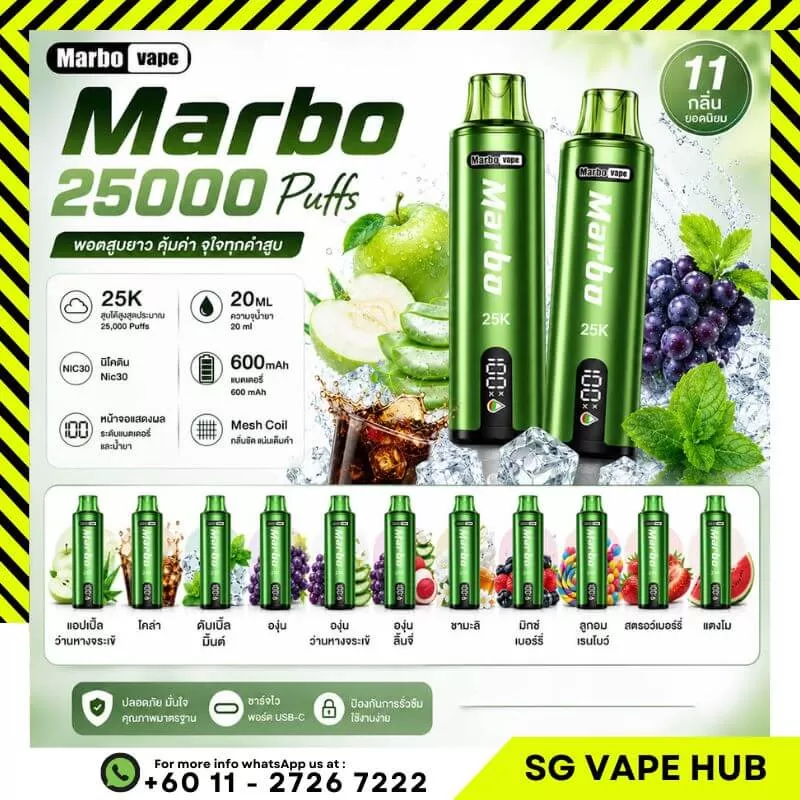 MARBO 25000 Puffs - Apple Aloe - Image 2