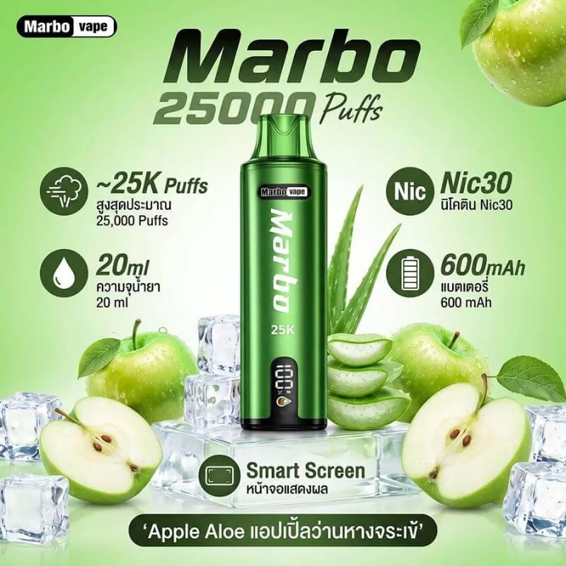 MARBO 25000 Puffs - Apple Aloe - Image 3