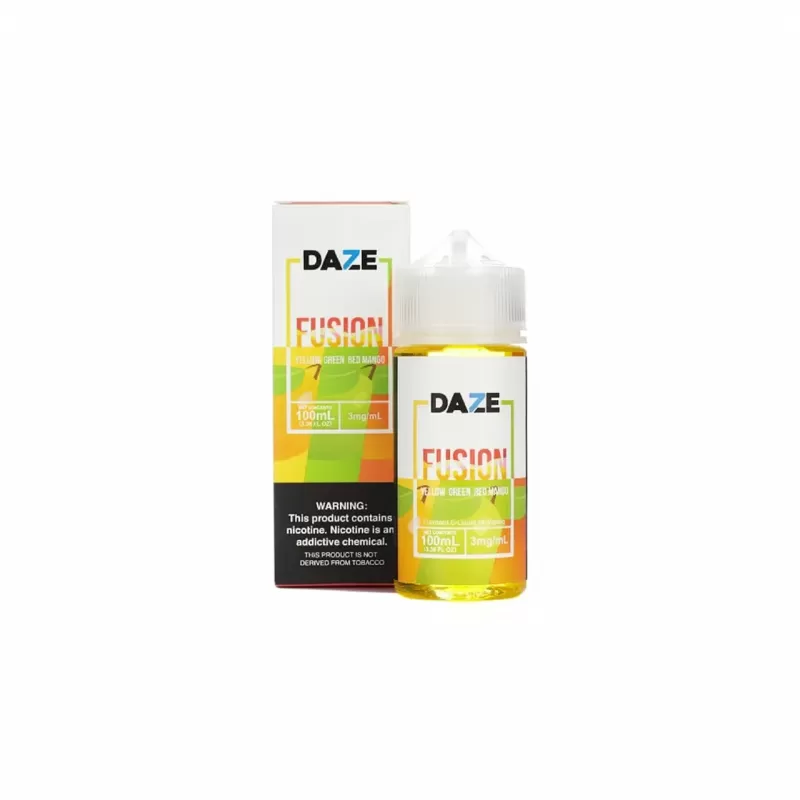 7 Daze Fusion TFN E-Liquid – Yellow Green Red Mango 100ml