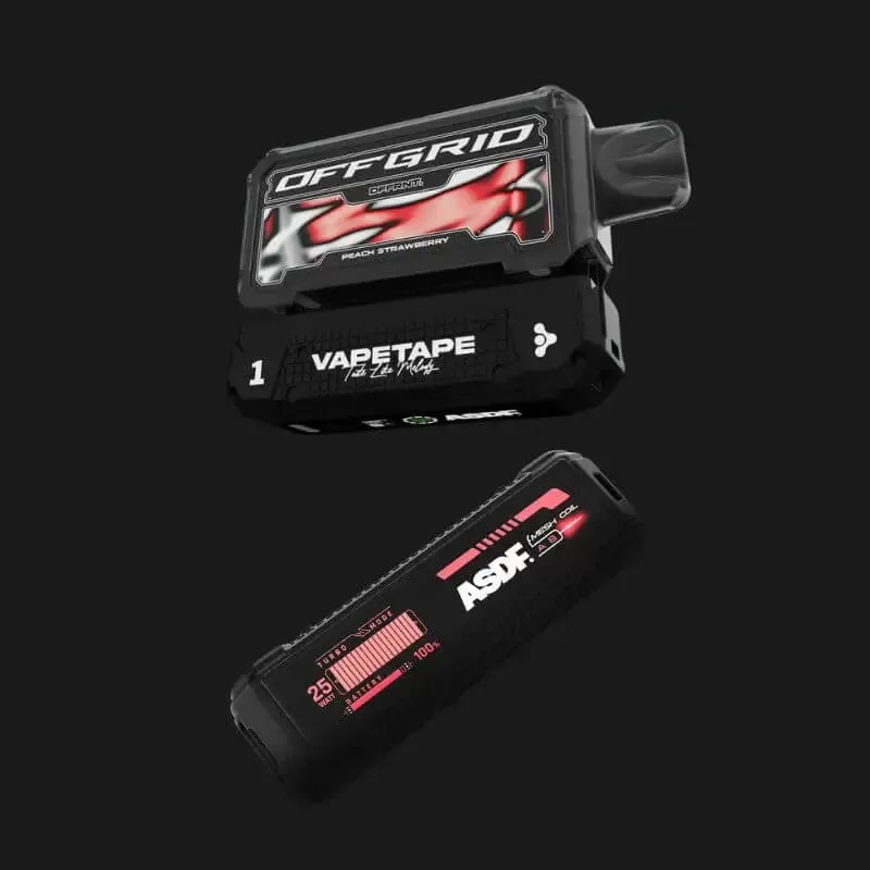VAPETAPE OFFGRID 12000 Puffs - Starter Kit (Kit + Cartridge) / Double Grape